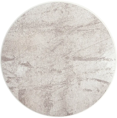 Beige Minimalist Round Rug