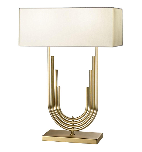 Neoclassical Antique Gold Table Lamp