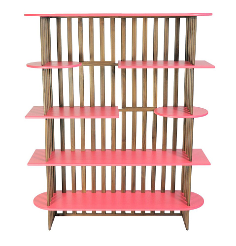 Pink Five-Level Display Shelf