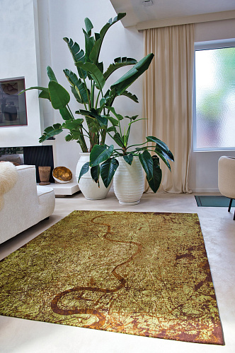 Green Meadows Modern Designer Rug
