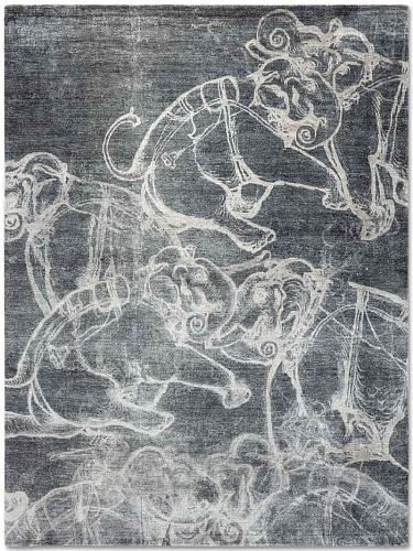 Elephants Hand-Woven Exquisite Rug
