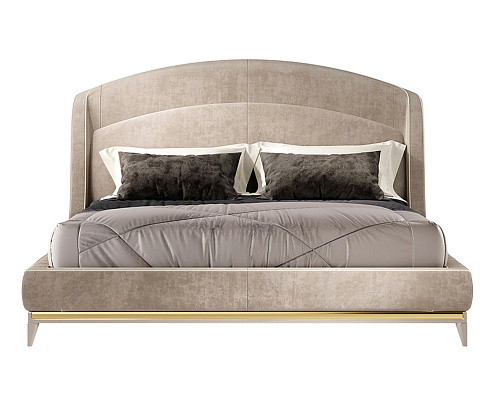 Contemporary Beige Luxury Bed