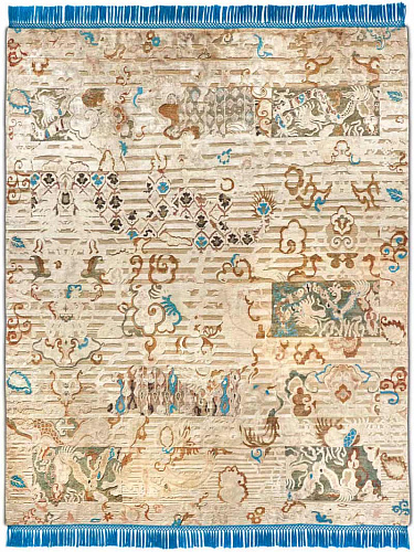 Dragon Hand-Knotted Silk / Wool Rug