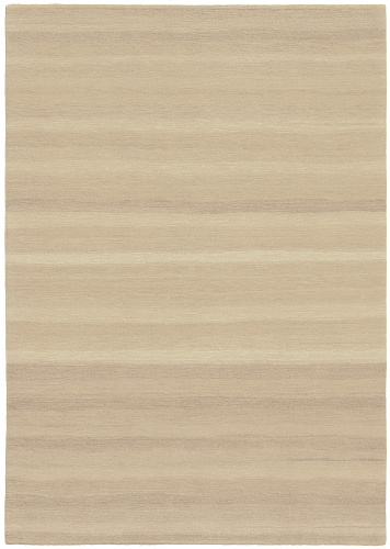 Beige Striped Hand-woven Luxury Rug
