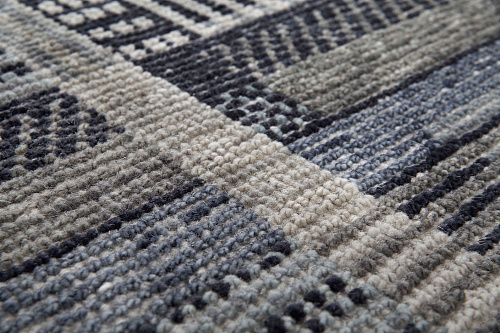 Checkered Grey Luxury Rug