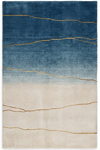Horizon Gradient Blue Handwoven Rug
