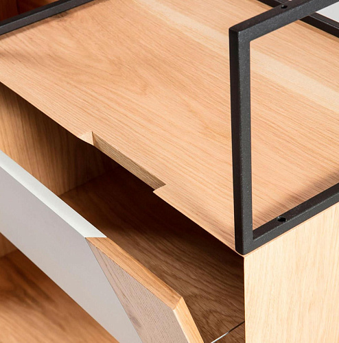 Open Wooden Bookshelf
