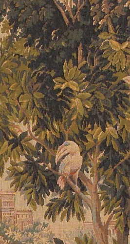 Greenery with Birds Woven Tapestry