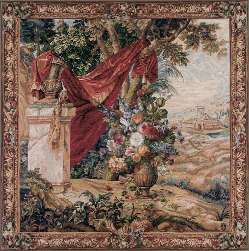 Bouquet with Drape Handwoven Tapestry