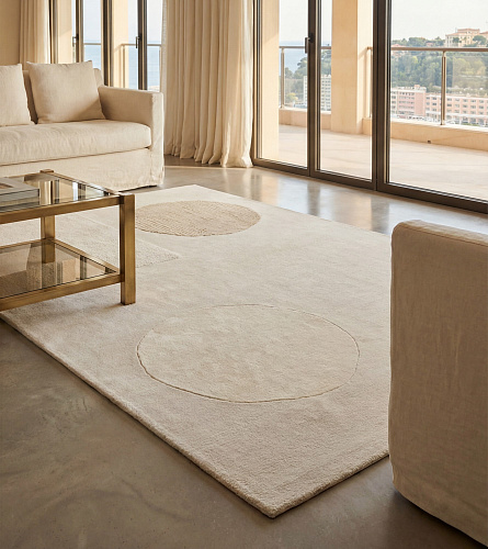 Minimal Dots Handwoven Rug