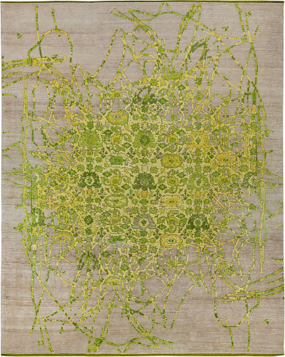 Bidjar Green Luxury Hand-woven Rug