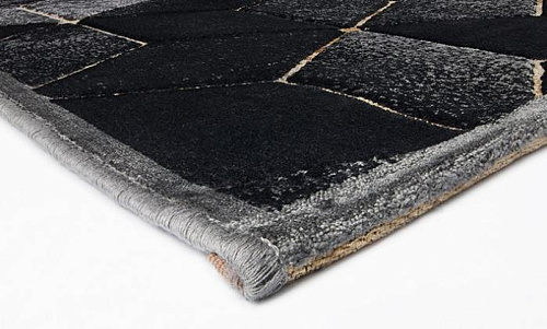 Gabriel Geometric Grey Jacquard Rug