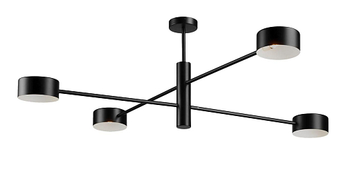 Matte Black Linear Flush Mount