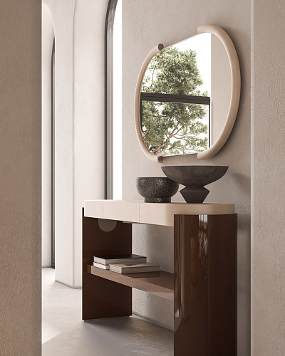 Gaston Elegant Oval Mirror