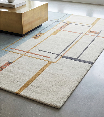 Linear Atlas Neutral Artisan Rug