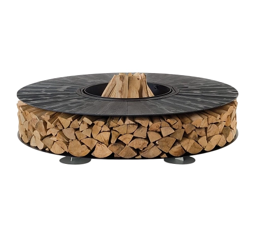 Texture Black Outdoor Fire Pit