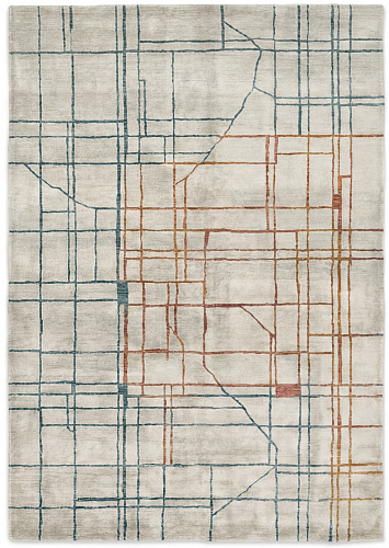 Linen Grid Handwoven Rug