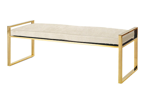 Luxe Brass Handcrafted Bench