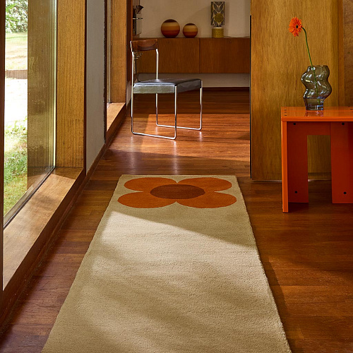Flower Pumpkin / Ecru Rug