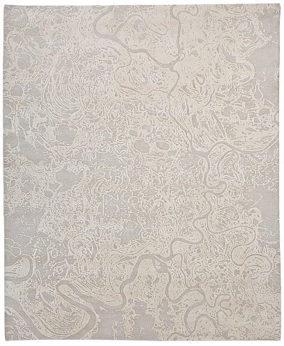 Hand-woven Grey & Beige Luxury Rug