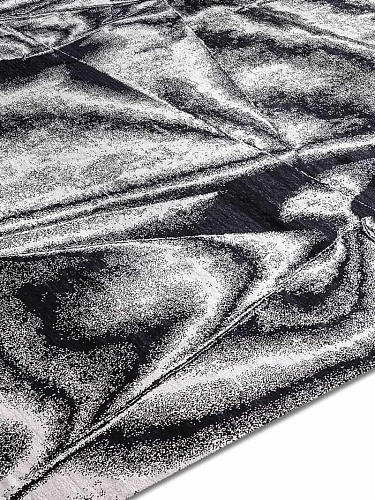 True Black & White Handwoven Luxury Rug