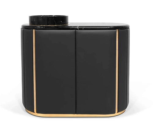 Grand Black Vanity Cabinet