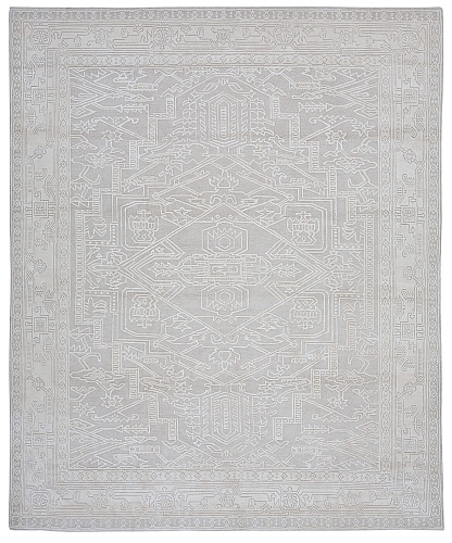 Heriz Light Grey Hand-woven Luxury Rug