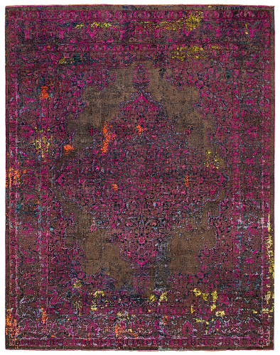 Tabriz Purple Hand Knotted Luxury Rug