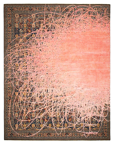 Tabriz Hand Knotted Pink Luxury Rug