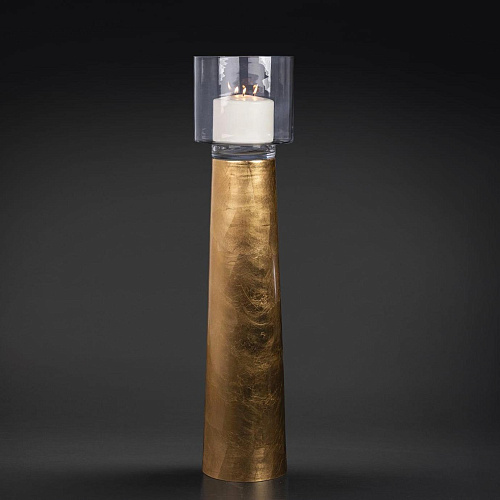 One Gold Italian Candleholder