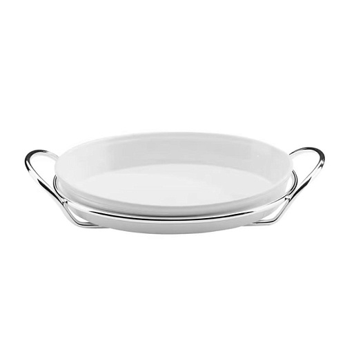 Grand Gourmet Silver-Plated Oval Tray