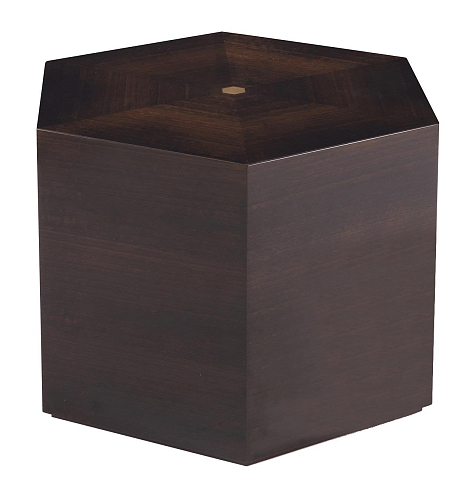 Dark Octagonal Italian Side Table