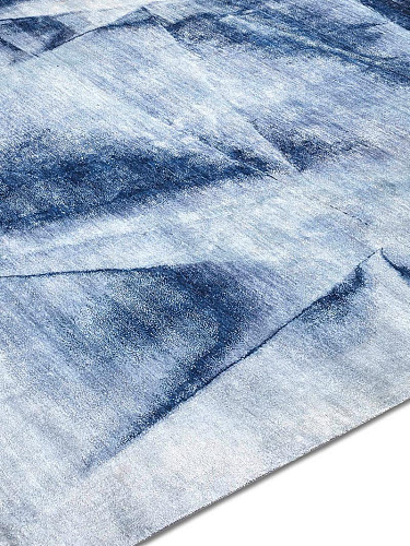 Navy Blue Handwoven Luxury Rug