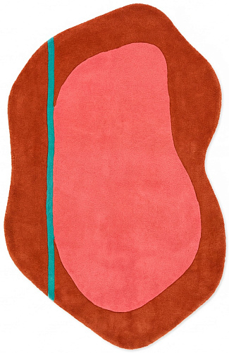 Crimson Form Statement Rug