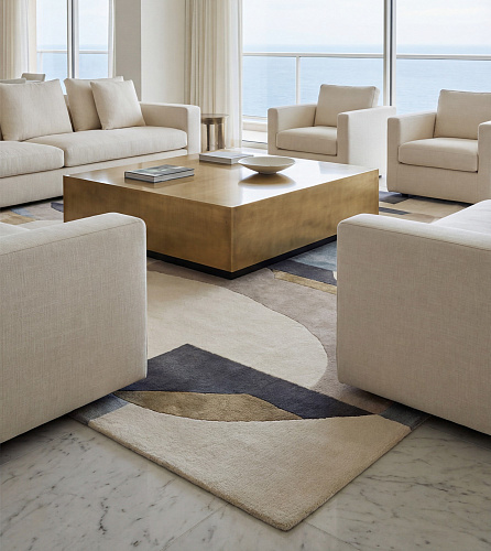 Crossed Forms Art Rug