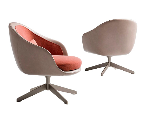 Lucille Beige / Red Italian Armchair