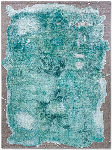 Mono Aqua Luxury Hand-Woven Rug
