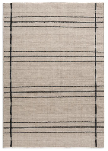 Zona Charcoal Line Fresco Rug