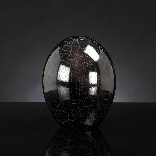 Dark Brown Crystal Decorative Egg