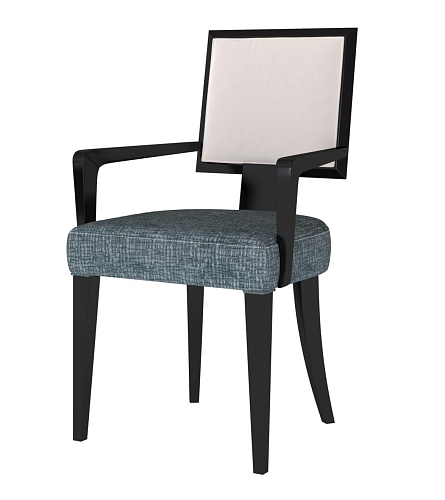Iconic Gray and White Armchair