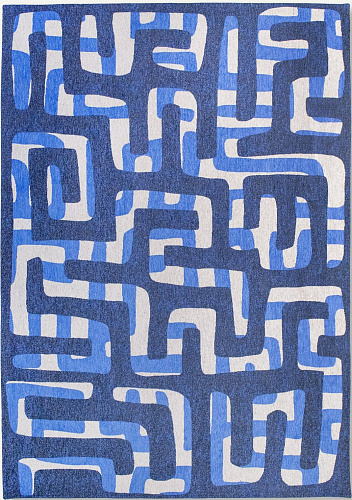 Ultramarine Modern Flatweave Rug