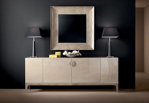 Luxe Leather-Encased Wall Mirror