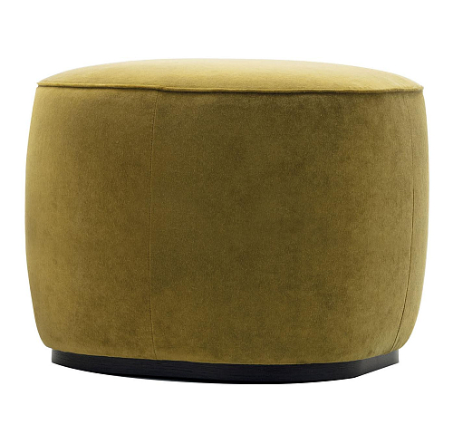 Alma Olive Green Italian Pouf