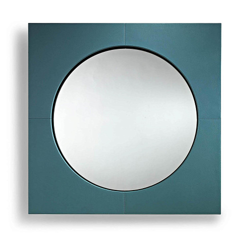 Black & More Illuminated Leather Mirror