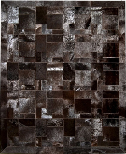 Puzzle Brown Luxury Cowhide Rug