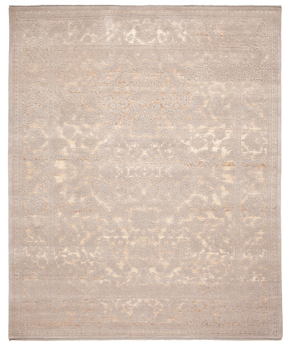 Medallion Hand-woven Beige Luxury Rug