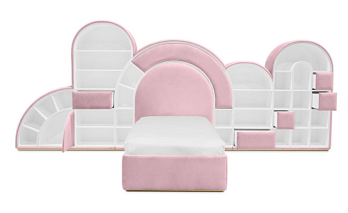 Bubblegum Marshmallow Pink Bed