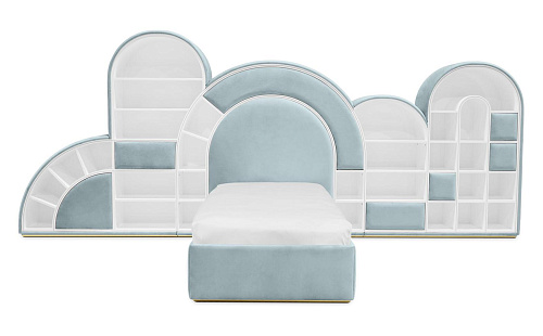 Bubblegum Marshmallow Blue Fun Bed