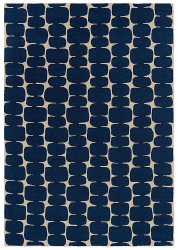 Mini Block Indigo Rug