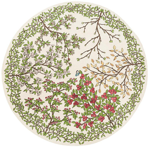 Transience Round Wool / Bamboo Silk Rug